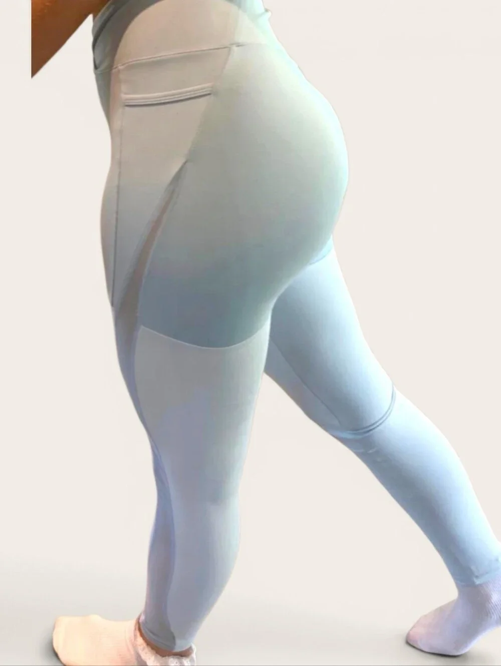 Gymshark x Nikki Blackketter Leggings Blue White Colorblock Size Small